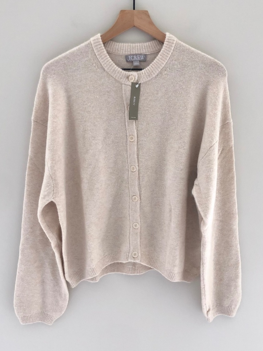 NWT J.Crew Supersoft Bubble-hem Cardigan